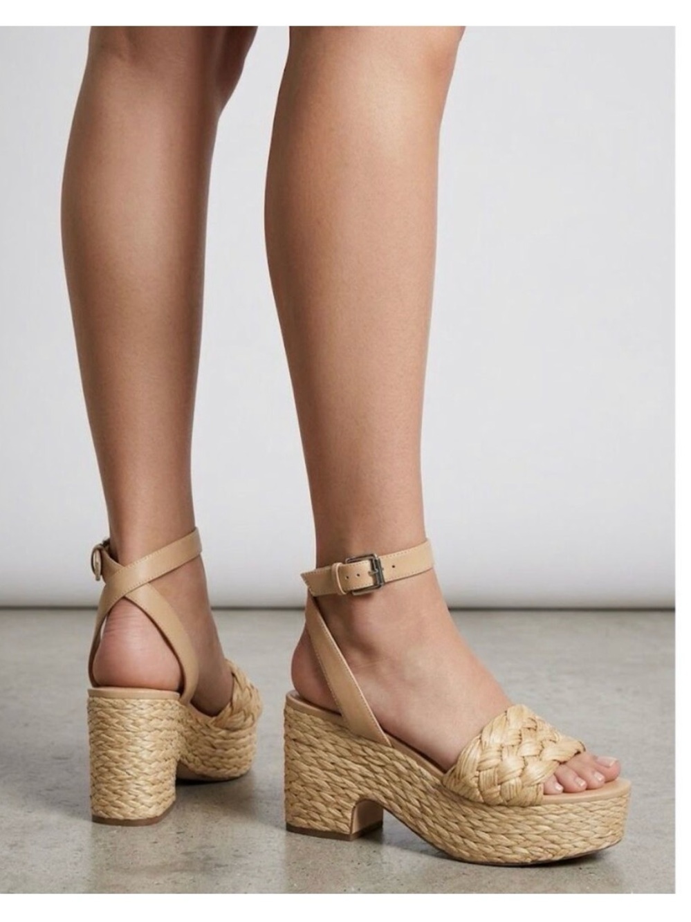 Marc Fisher Platform Espadrille Steel